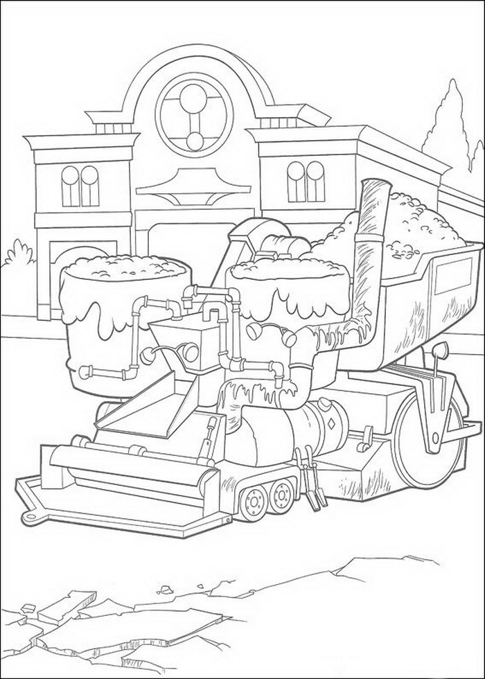 Plansa de colorat cu Cars pixar 48 177